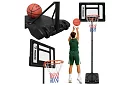 Basketbalový kôš 150-259 cm + loptu - nastaviteľný, voľne stojaci