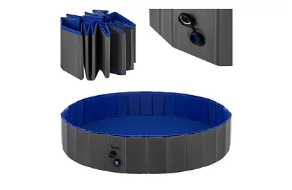 Sklápací bazén pre psa 600 l - 160 x 30 cm