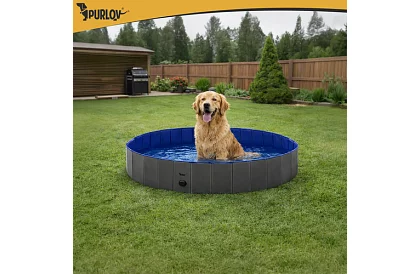 Sklápací bazén pre psa 600 l - 160 x 30 cm