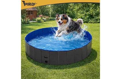 Sklápací bazén pre psa 600 l - 160 x 30 cm