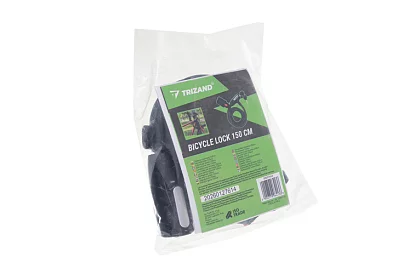 Oceľový zámok na bicykel 150 cm, 12 mm silné lano