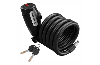 Oceľový zámok na bicykel 150 cm, 12 mm silné lano