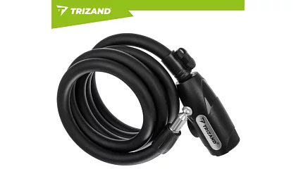 Oceľový zámok na bicykel 150 cm, 12 mm silné lano