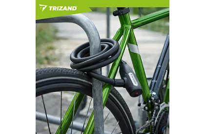 Oceľový zámok na bicykel 150 cm, 12 mm silné lano