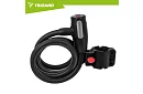 Oceľový zámok na bicykel 150 cm, 12 mm silné lano