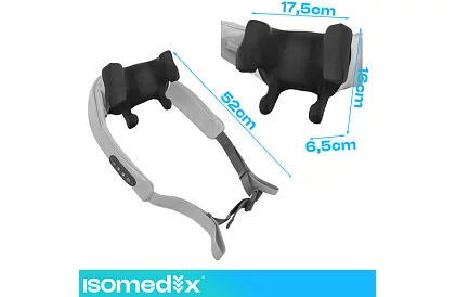 Bezdrôtový masážny prístroj na krk s vyhrievaním - Shiatsu 22,2 W