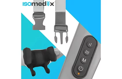 Bezdrôtový masážny prístroj na krk s vyhrievaním - Shiatsu 22,2 W