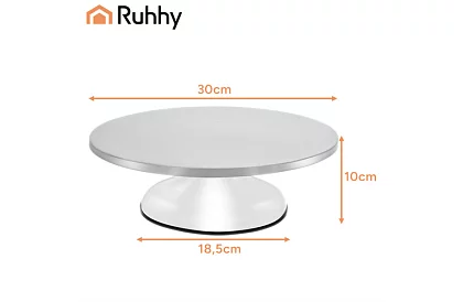 Otočný kovový stojan  - tanier na torty 30 cm