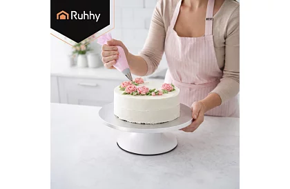 Otočný kovový stojan  - tanier na torty 30 cm