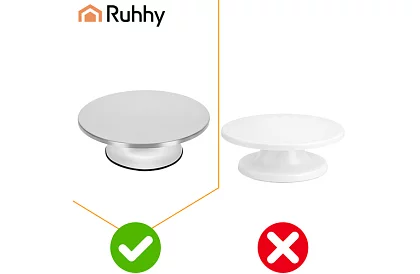 Otočný kovový stojan  - tanier na torty 30 cm
