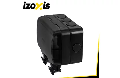 Vodotesná vonkajšia dvojitá zásuvka s klapkou - IP66, 230V, 16A