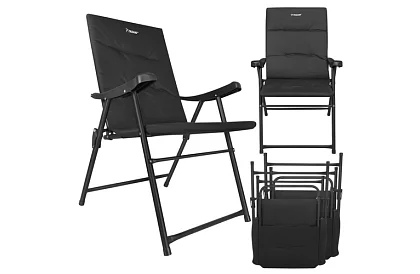 Skladacie kempingové kreslo s podrúčkami -  2 kusy