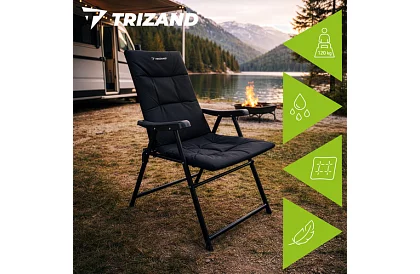 Skladacie kempingové kreslo s podrúčkami -  2 kusy