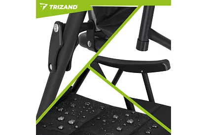 Skladacie kempingové kreslo s podrúčkami -  2 kusy