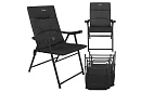 Skladacie kempingové kreslo s podrúčkami -  2 kusy
