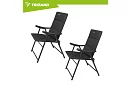 Skladacie kempingové kreslo s podrúčkami -  2 kusy