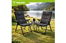 Skladacie kempingové kreslo s podrúčkami -  2 kusy