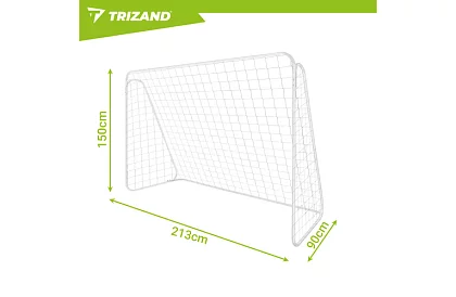 Kovová futbalová bránka 213x150x90 cm