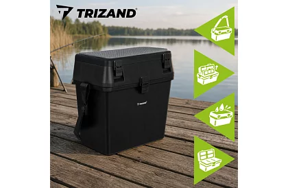 Rybársky box 2 v 1 – 38 × 34 × 21 cm organizér a stolička