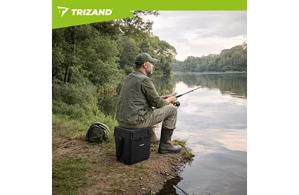 Rybársky box 2 v 1 – 38 × 34 × 21 cm organizér a stolička