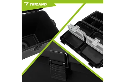 Rybársky box 2 v 1 – 38 × 34 × 21 cm organizér a stolička