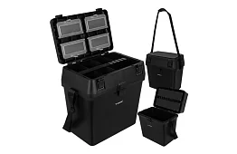 Rybársky box 2 v 1 – 38 × 34 × 21 cm organizér a stolička