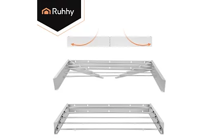 Nástenný skladací sušiak bielizne 80 cm