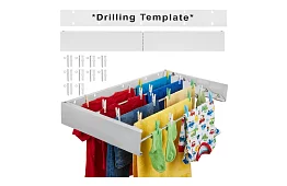 Nástenný skladací sušiak bielizne 80 cm