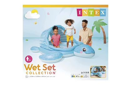 Nafukovací bazén so strieškou 218 × 206 × 97 cm Turtle Cove Playland, I48677NP