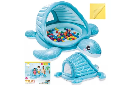 Nafukovací bazén so strieškou 218 × 206 × 97 cm Turtle Cove Playland, I48677NP