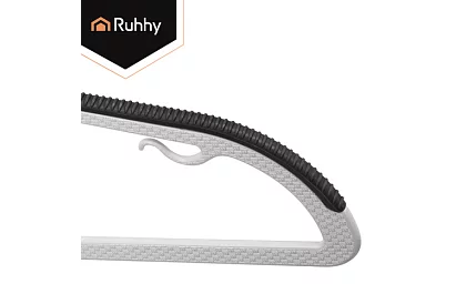 Protiskluzové šedé ramienka na oblečenie 20 ks