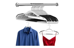 Protiskluzové šedé ramienka na oblečenie 20 ks