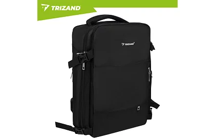 Cestovná príručná taška 40 × 20 × 25 cm – čierny batoh s USB