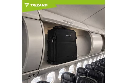 Cestovná príručná taška 40 × 20 × 25 cm – čierny batoh s USB