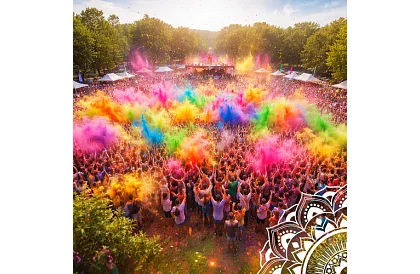 Sada farebných práškov Holi Powder 10×100 g