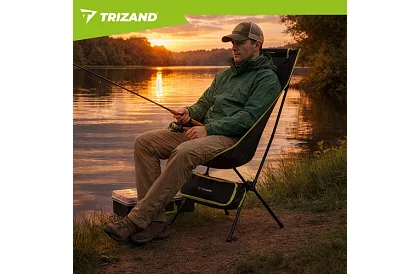 Rybárske skladacie ľahké kreslo 41 × 52 × 86 cm