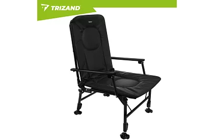 Rybárske skladacie nastaviteľné kreslo s podrúčkami