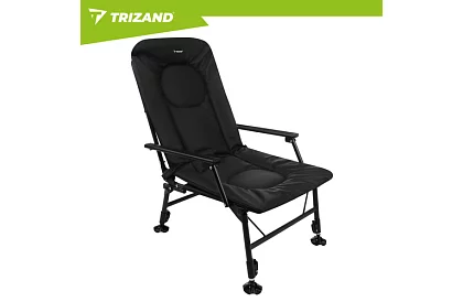 Rybárske skladacie nastaviteľné kreslo s podrúčkami