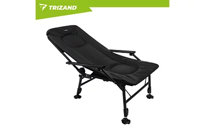 Rybárske skladacie nastaviteľné kreslo s podrúčkami