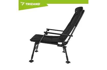 Rybárske skladacie nastaviteľné kreslo s podrúčkami