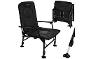 Rybárske skladacie nastaviteľné kreslo s podrúčkami