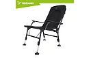 Rybárske skladacie nastaviteľné kreslo s podrúčkami