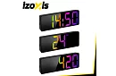 LED farebný budík – hodiny s displejom a teplomerom