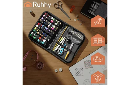 Šijací súprava 129 prvkov – cestovné šitiečko