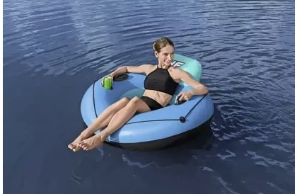 Nafukovací kruh s opierkou a držiakom na pitie – B43108