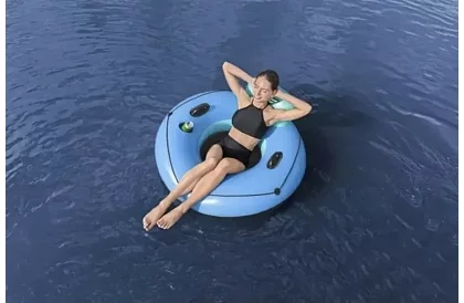 Nafukovací kruh s opierkou a držiakom na pitie – B43108