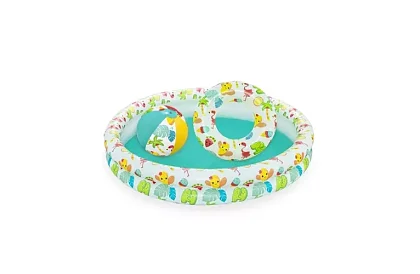 Nafukovací bazénik 3v1 + kruh a loptu – B51124