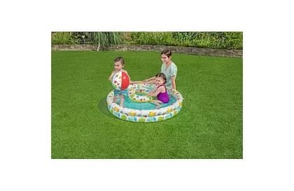 Nafukovací bazénik 3v1 + kruh a loptu – B51124