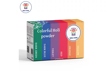 Sada farebných práškov Holi Powder 6×100 g
