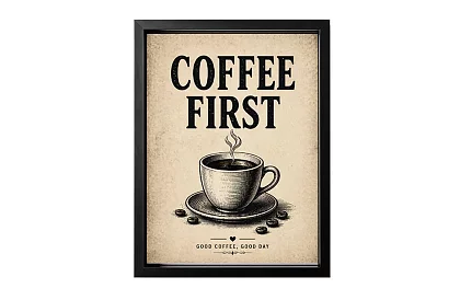 Coffee First – obraz - Káva na prvom mieste 01